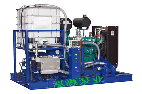 高壓清洗設備換熱器清洗現場